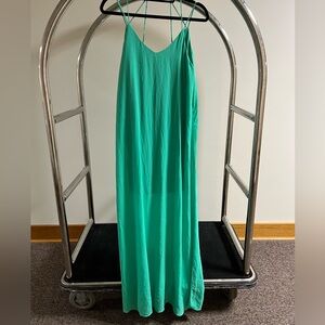 She and Sky Green Spaghetti Strap Dress